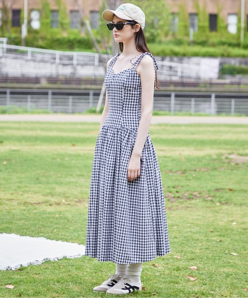 etre loin（エトルワン）の「Gingham check back open dress（ワンピース・レディース・ブラック/ライトグレー/ブラウン・M）」の14枚目の写真