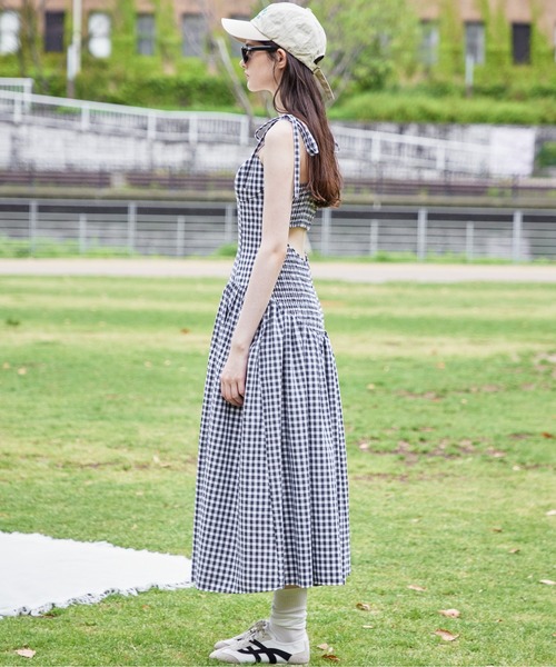 etre loin（エトルワン）の「Gingham check back open dress（ワンピース・レディース・ブラック/ライトグレー/ブラウン・M）」の15枚目の写真