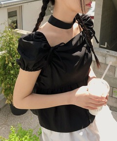 セール】Ribbon Bolero Blouse/リボンボレロブラウス【MAISON