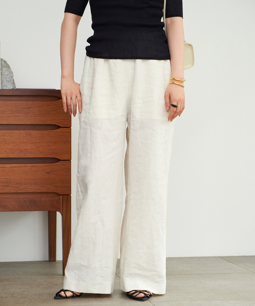 Plage French LINEN EASY パンツ セール】French LINEN EASY パンツ（その他パンツ）｜Plage