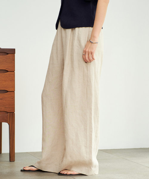 完売品　新品 Plage French LINEN EASY パンツ セール】French LINEN EASY パンツ（その他パンツ）｜Plage