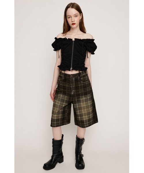FRONTZIP 2WAY TOPS フロントジップ 2ウェイ トップス SLY ブラウス シャツ FRONTZIP 2WAY TOPS フロントジップ 2