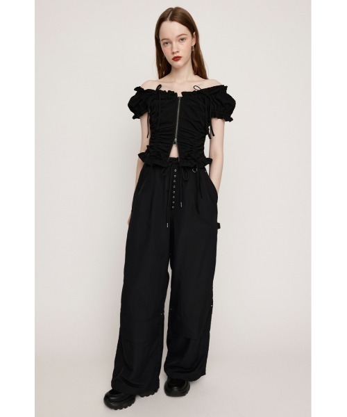 セール】FRONTZIP 2WAY TOPS フロントジップ 2ウェイ トップス