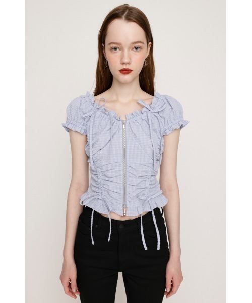 トップス 2 FRONTZIP 2WAY TOPS フロントジップ 2ウェイ トップス（シャツ