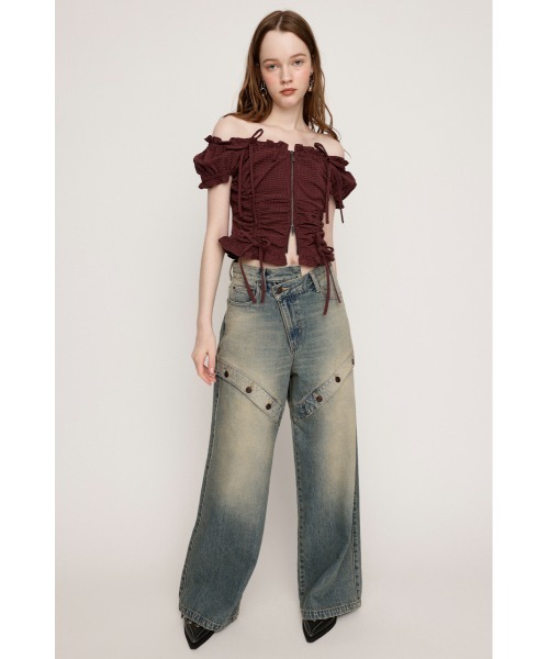 SLY（スライ）の「FRONTZIP 2WAY TOPS フロントジップ 2ウェイ