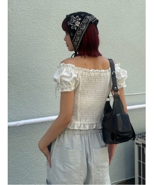 FRONTZIP 2WAY TOPS フロントジップ 2ウェイ トップス 半袖 夏服