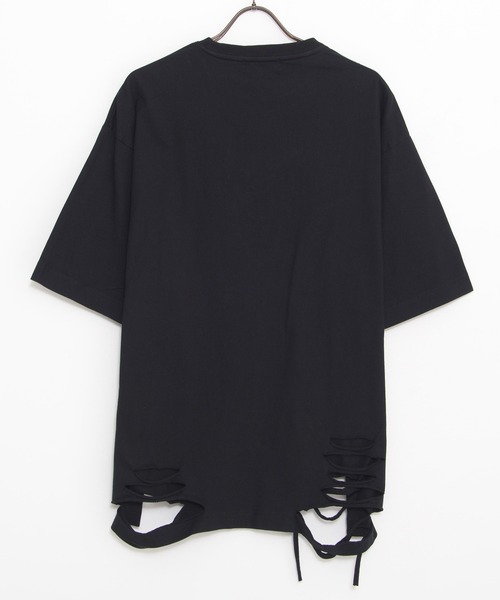 SILVER BULLET(シルバーバレット)の「『DAKU/ダク』ダメージTEE【Z】(Tシャツ/カットソー・メンズ・ホワイト/グレー/ブラック・1/2)」の4枚目の写真