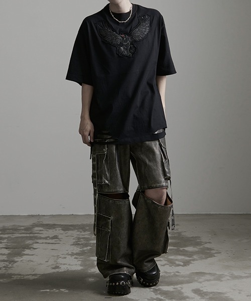 SILVER BULLET(シルバーバレット)の「『DAKU/ダク』ダメージTEE【Z】(Tシャツ/カットソー・メンズ・ホワイト/グレー/ブラック・1/2)」の22枚目の写真