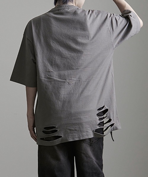 SILVER BULLET(シルバーバレット)の「『DAKU/ダク』ダメージTEE【Z】(Tシャツ/カットソー・メンズ・ホワイト/グレー/ブラック・1/2)」の17枚目の写真