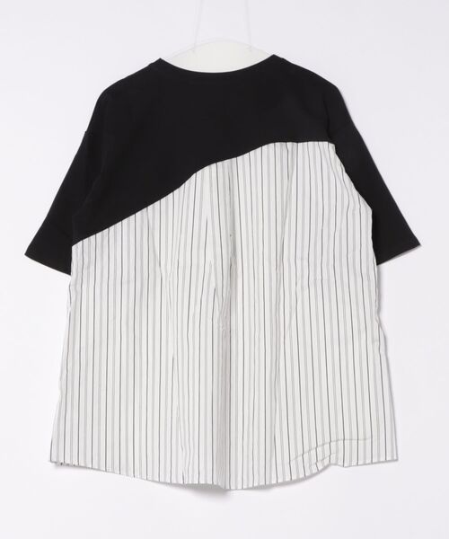 ANAP(アナップ)の「シャツ ドッキング デザイン Tシャツ(Tシャツ/カットソー・レディース・ホワイト/ブラック/グレー・FREE)」の7枚目の写真