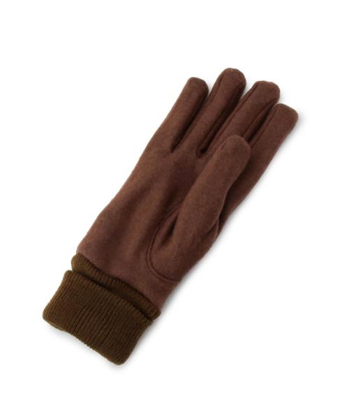 coen（コーエン）の「レザーコンビカラーグローブ（手袋・レディース・ブラック/ダークブラウン/レッド・フリー）」の5枚目の写真