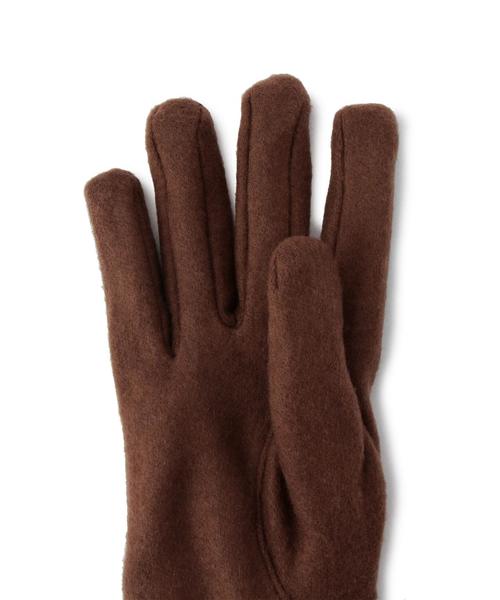 coen（コーエン）の「レザーコンビカラーグローブ（手袋・レディース・ブラック/ダークブラウン/レッド・フリー）」の6枚目の写真