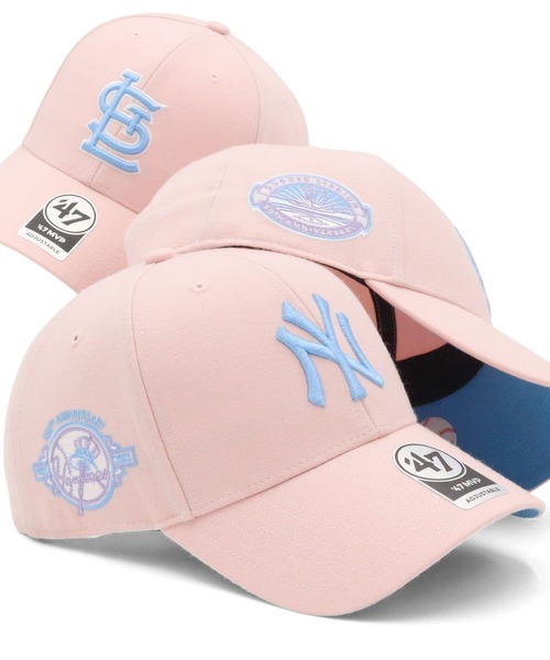 47BRANDフォーティーセブン ピンクキャップ MVP MLBサイドパッチ