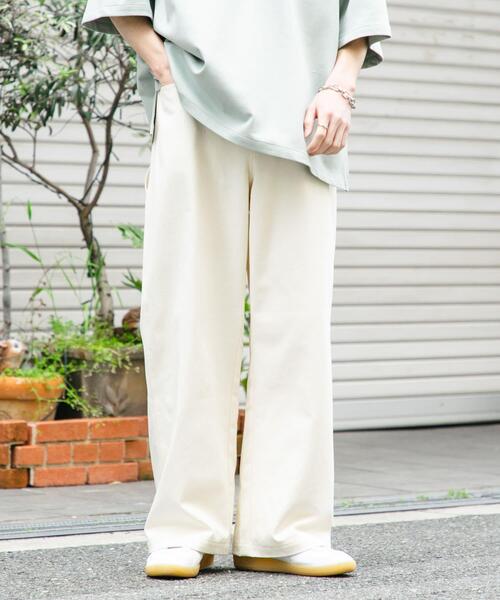 SENSE OF PLACE by URBAN RESEARCH（センスオブプレイスバイアーバンリサーチ）の「カツラギペインターワイドパンツ（その他パンツ・メンズ・オリーブ/ブラック/アイボリー・LARGE/MEDIUM）」の4枚目の写真