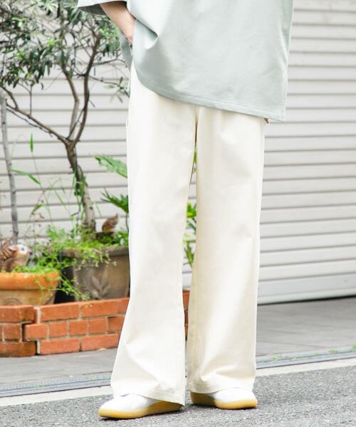 SENSE OF PLACE by URBAN RESEARCH（センスオブプレイスバイアーバンリサーチ）の「カツラギペインターワイドパンツ（その他パンツ・メンズ・オリーブ/ブラック/アイボリー・LARGE/MEDIUM）」の5枚目の写真