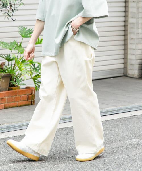 SENSE OF PLACE by URBAN RESEARCH（センスオブプレイスバイアーバンリサーチ）の「カツラギペインターワイドパンツ（その他パンツ・メンズ・オリーブ/ブラック/アイボリー・LARGE/MEDIUM）」の7枚目の写真