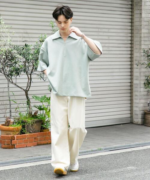 SENSE OF PLACE by URBAN RESEARCH（センスオブプレイスバイアーバンリサーチ）の「カツラギペインターワイドパンツ（その他パンツ・メンズ・オリーブ/ブラック/アイボリー・LARGE/MEDIUM）」の10枚目の写真