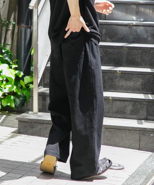 SENSE OF PLACE by URBAN RESEARCH（センスオブプレイスバイアーバンリサーチ）の「カツラギペインターワイドパンツ（その他パンツ・メンズ・オリーブ/ブラック/アイボリー・LARGE/MEDIUM）」の17枚目の写真