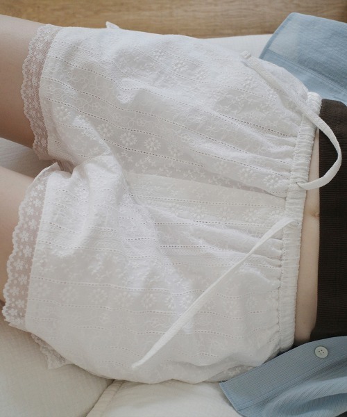 clor（クロル）の「COTTON LACE SHORTS（その他パンツ・レディース・ホワイト/ブラック・S/M）」の18枚目の写真