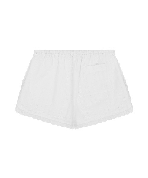 clor（クロル）の「COTTON LACE SHORTS（その他パンツ・レディース・ホワイト/ブラック・S/M）」の6枚目の写真