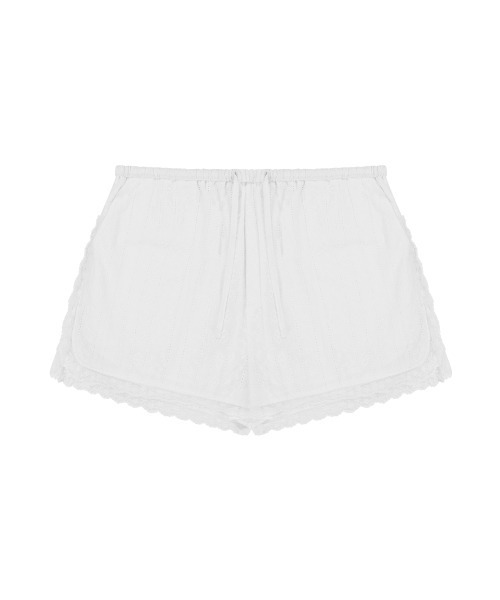 clor（クロル）の「COTTON LACE SHORTS（その他パンツ・レディース・ホワイト/ブラック・S/M）」の7枚目の写真