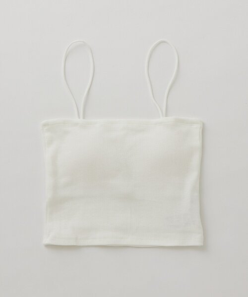 mline（エムライン）の「[mline]パット付き シンプルキャミソール（キャミソール・レディース・オフホワイト/チャコールグレー/ブラック/ベージュ・FREE）」の2枚目の写真