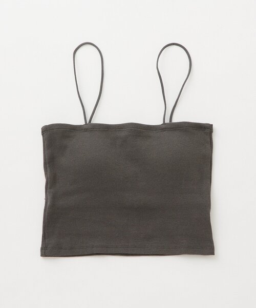 mline（エムライン）の「[mline]パット付き シンプルキャミソール（キャミソール・レディース・オフホワイト/チャコールグレー/ブラック/ベージュ・FREE）」の3枚目の写真