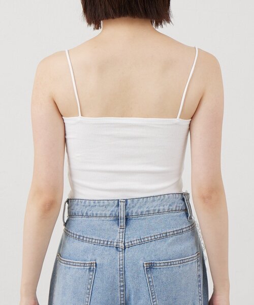 mline（エムライン）の「[mline]パット付き シンプルキャミソール（キャミソール・レディース・オフホワイト/チャコールグレー/ブラック/ベージュ・FREE）」の11枚目の写真