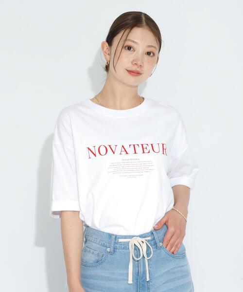 URBAN RESEARCH Sonny Label（アーバンリサーチサニーレーベル）の「SHELTECH ロゴプリントTシャツ（Tシャツ/カットソー・レディース・ブラック/オフホワイト/チャコールグレー・FREE）」の5枚目の写真