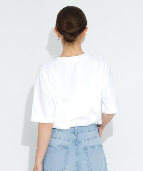 URBAN RESEARCH Sonny Label（アーバンリサーチサニーレーベル）の「SHELTECH ロゴプリントTシャツ（Tシャツ/カットソー・レディース・ブラック/オフホワイト/チャコールグレー・FREE）」の7枚目の写真