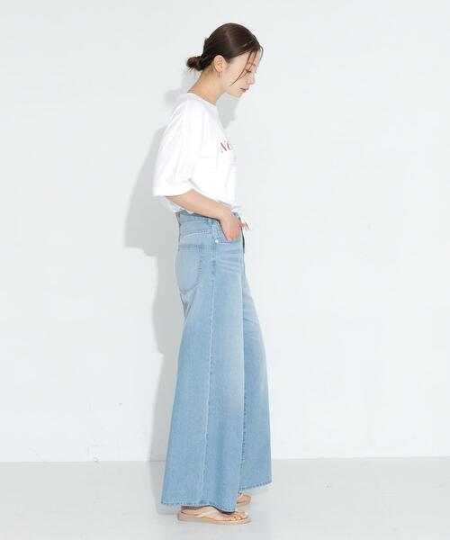 URBAN RESEARCH Sonny Label（アーバンリサーチサニーレーベル）の「SHELTECH ロゴプリントTシャツ（Tシャツ/カットソー・レディース・ブラック/オフホワイト/チャコールグレー・FREE）」の9枚目の写真