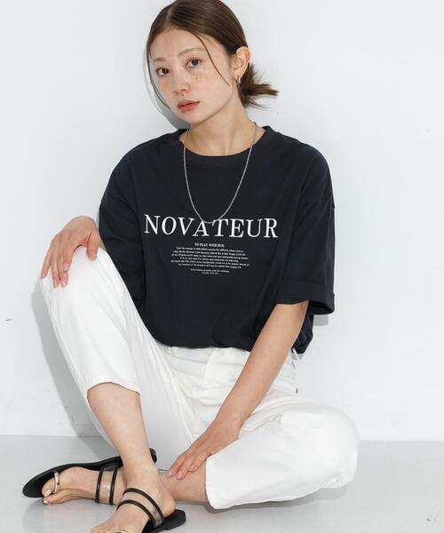 URBAN RESEARCH Sonny Label（アーバンリサーチサニーレーベル）の「SHELTECH ロゴプリントTシャツ（Tシャツ/カットソー・レディース・ブラック/オフホワイト/チャコールグレー・FREE）」の14枚目の写真
