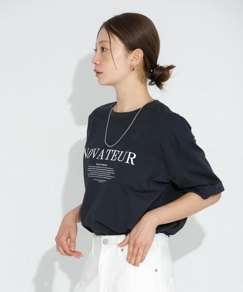 URBAN RESEARCH Sonny Label（アーバンリサーチサニーレーベル）の「SHELTECH ロゴプリントTシャツ（Tシャツ/カットソー・レディース・ブラック/オフホワイト/チャコールグレー・FREE）」の16枚目の写真