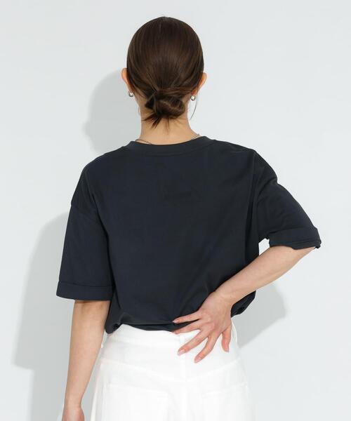 URBAN RESEARCH Sonny Label（アーバンリサーチサニーレーベル）の「SHELTECH ロゴプリントTシャツ（Tシャツ/カットソー・レディース・ブラック/オフホワイト/チャコールグレー・FREE）」の17枚目の写真