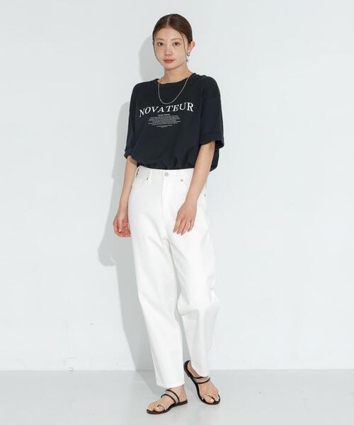 URBAN RESEARCH Sonny Label（アーバンリサーチサニーレーベル）の「SHELTECH ロゴプリントTシャツ（Tシャツ/カットソー・レディース・ブラック/オフホワイト/チャコールグレー・FREE）」の18枚目の写真
