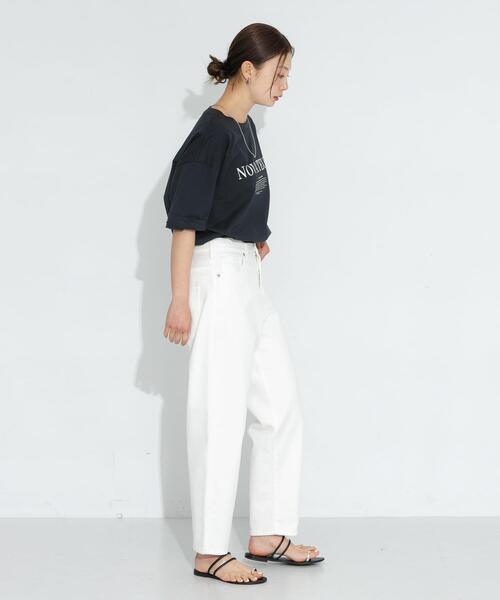 URBAN RESEARCH Sonny Label（アーバンリサーチサニーレーベル）の「SHELTECH ロゴプリントTシャツ（Tシャツ/カットソー・レディース・ブラック/オフホワイト/チャコールグレー・FREE）」の19枚目の写真
