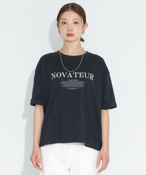 URBAN RESEARCH Sonny Label（アーバンリサーチサニーレーベル）の「SHELTECH ロゴプリントTシャツ（Tシャツ/カットソー・レディース・ブラック/オフホワイト/チャコールグレー・FREE）」の21枚目の写真