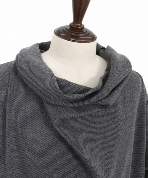 CAMBIO(カンビオ)の「mlt5285- ドレープネックカットソー(Tシャツ/カットソー・メンズ・ブラック/グレー/キャメル・S/M/L)」の22枚目の写真