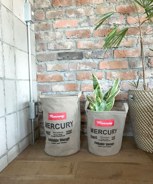 MERCURY（マーキュリー）の「マーキュリー キャンバスバケツ M（収納グッズ・レディース・ブラック/カーキ/グレー/ネイビー/サンドベージュ・FREE）」の17枚目の写真