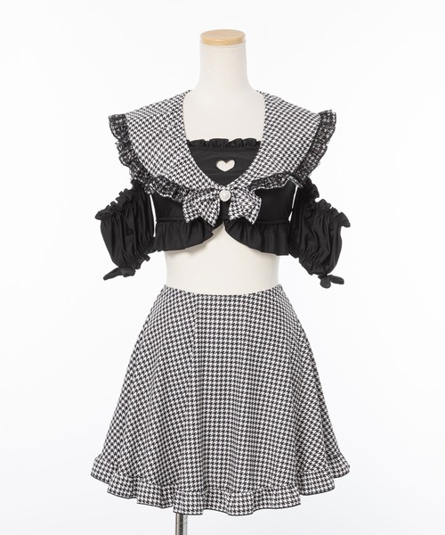 Mi♡さま専用 ハートくりぬきフリルセーラー水着（水着）｜DearMyLove（ディア