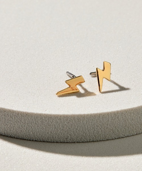 BAQLESS/バックレス] AMITY THUNDERBOLT ゴールド ピアス