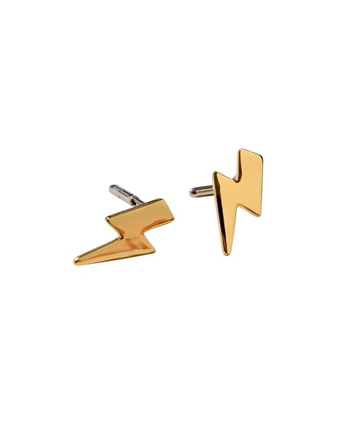 BAQLESS/バックレス] AMITY THUNDERBOLT ゴールド ピアス