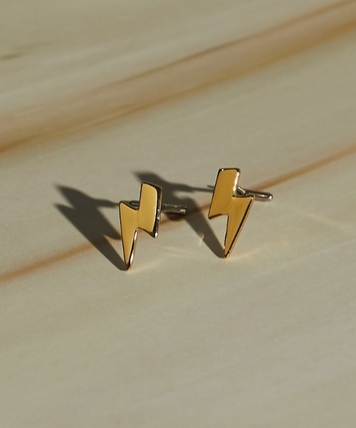 BAQLESS/バックレス] AMITY THUNDERBOLT ゴールド ピアス