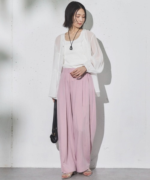 Doux archives（ドゥアルシーヴ）の「ティアードギャザーチュニック（シャツ/ブラウス・レディース・オフホワイト/ブルー/ベージュ・FREE）」の15枚目の写真