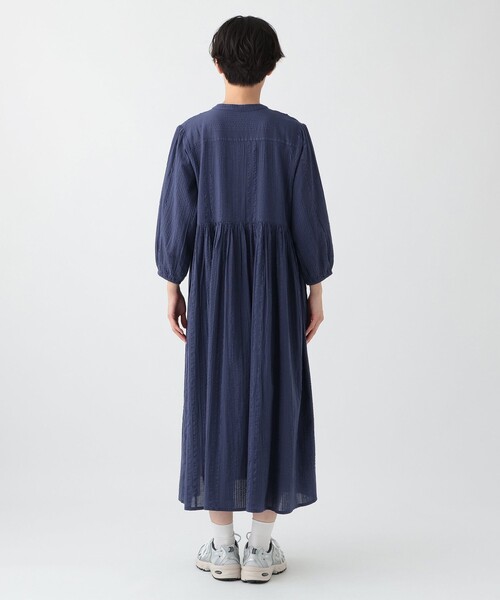 【新品】アフタヌーンティー　メゾンサジュー　ティアードワンピース　刺繍ストライプ 刺繍ティアードワンピース/MAISON SAJOU｜アフタヌーンティー