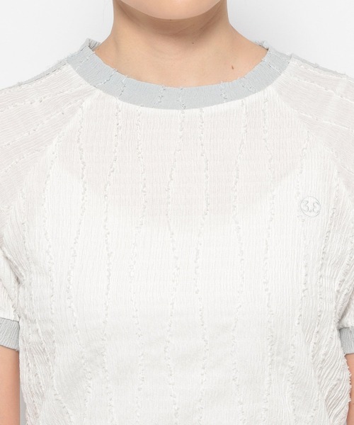 3.3 Field Trip （3.3フィールドトリップ）の「3.3 Field Trip／サイドラインデザインT（Tシャツ/カットソー・レディース・ブラック/オフホワイト/ブラウン・FREE）」の20枚目の写真