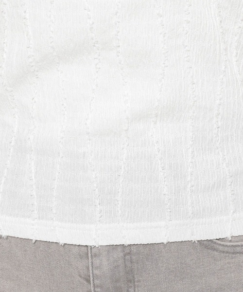 3.3 Field Trip （3.3フィールドトリップ）の「3.3 Field Trip／サイドラインデザインT（Tシャツ/カットソー・レディース・ブラック/オフホワイト/ブラウン・FREE）」の22枚目の写真