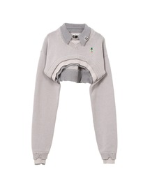 Maison MIHARA YASUHIRO（メゾンミハラヤスヒロ）の「Triple Layered Cropped Knit Sweater（ニット/セーター）」