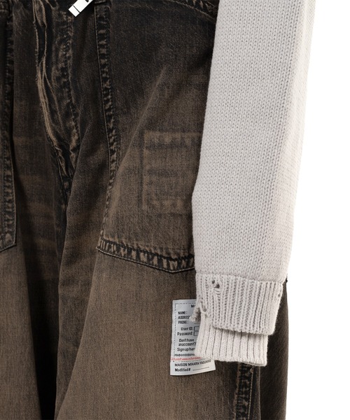 Maison MIHARA YASUHIRO（メゾンミハラヤスヒロ）の「Triple Layered Cropped Knit Sweater（ニット/セーター・レディース・グレー・36）」の15枚目の写真