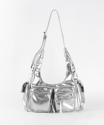 me+em select（ミームセレクト）の「【 ２color 】ダブルジップアウトポケットヴィンテージボストンショルダーバッグ ／ double zip out pocket vintage boston shoulder bag（ショルダーバッグ）」